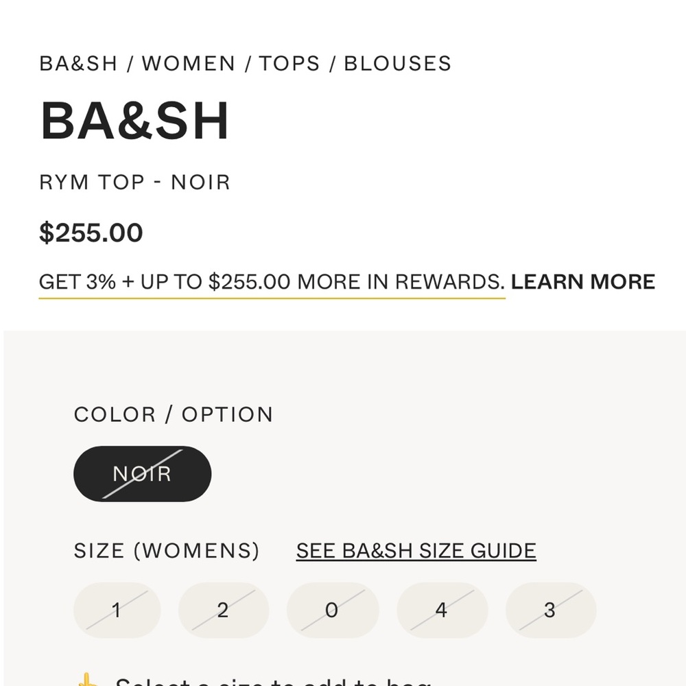 ba&sh Rym Blouse, Noir - Picture 6 of 12